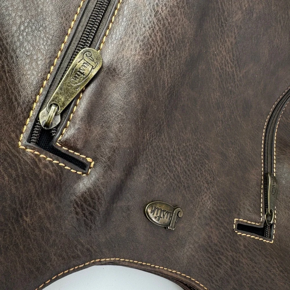 Justin Shoulder Bag Women OS Brown Concealed Carry Embroidered Western Cowgirl